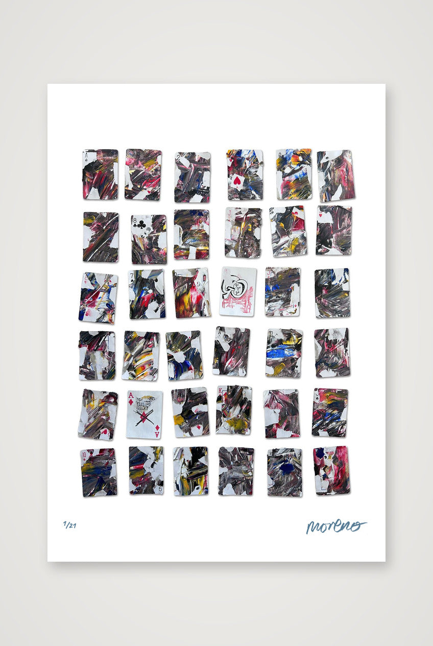 Seven of Hearts — A3 (30×42cm, 12×17") Print only