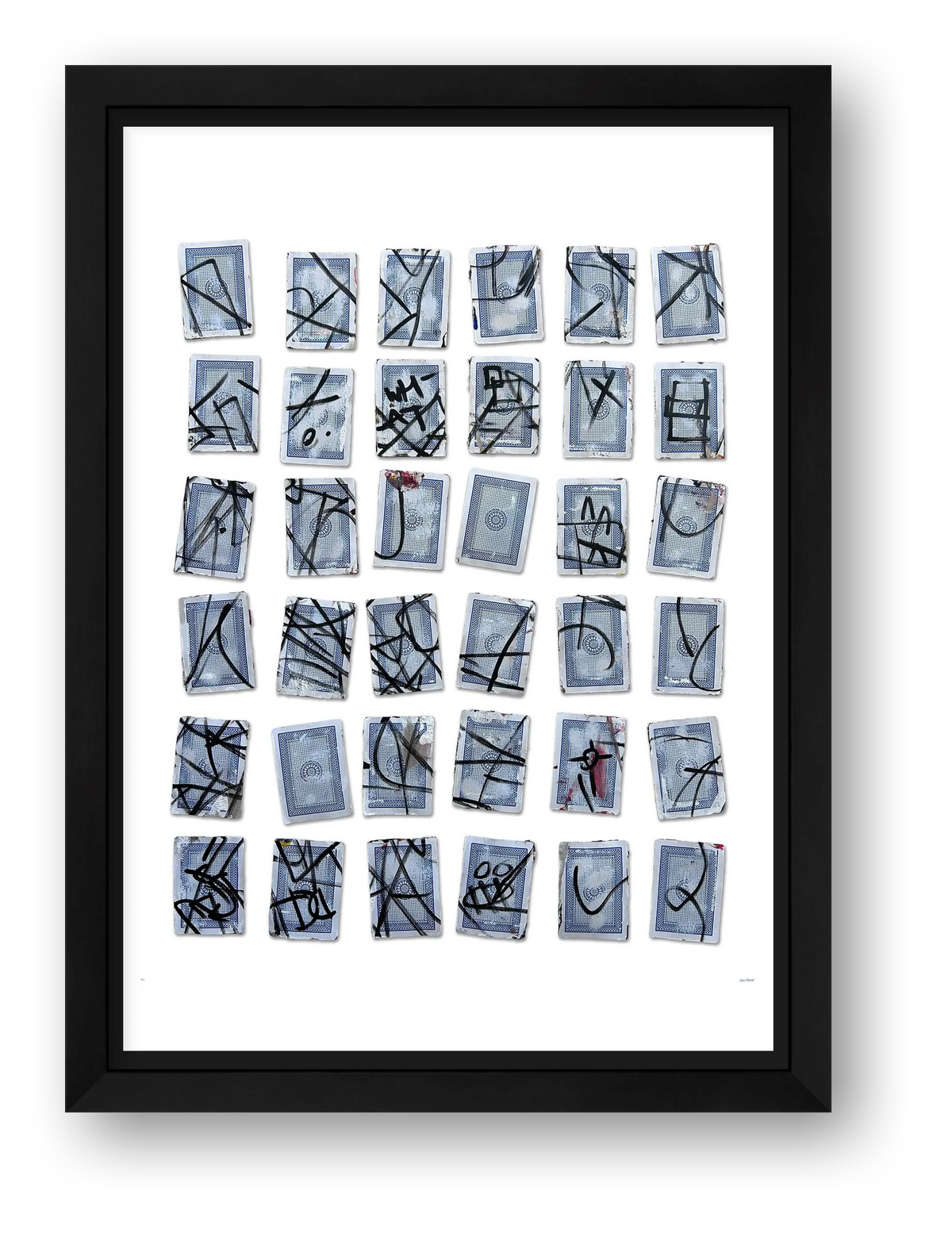 Seven of Hearts II — framed