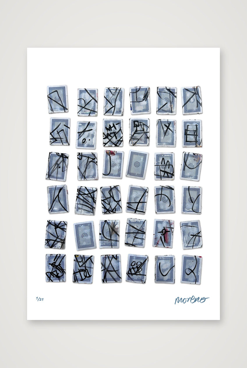 Seven of Hearts II — A3 (30×42cm, 12×17") Print only